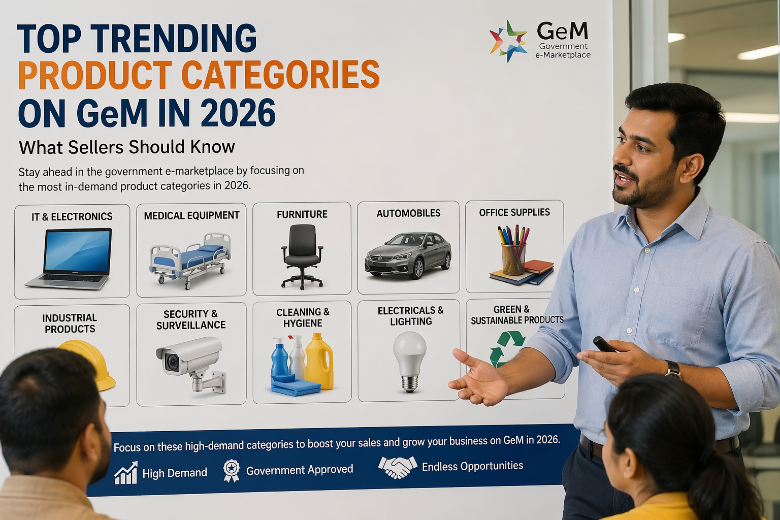 Top Trending Product Categories on GeM in 2026 | A Complete Seller’s Guide to Government e-Marketplace products Success.